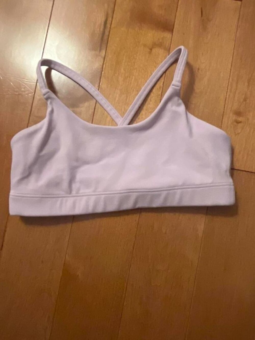 Lavender Cross Back Sports Bra Light Support Activewear